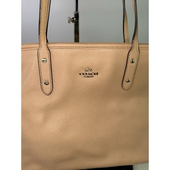 Coach Crossgrain Leather City Tote Bag No. K1647-F57522 EUC Missing Hangtag - Picture 2 of 11